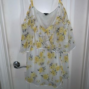 Torrid Cold Shoulder Floral Top